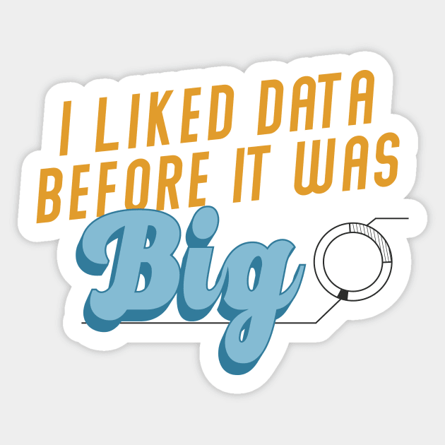 I Liked Data Before it Was Big Sticker by Campus Collateral